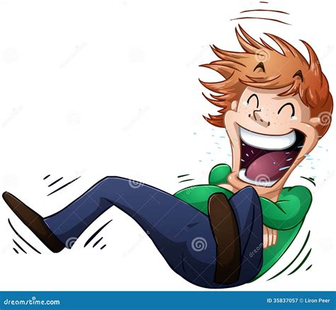 Guy Rolls On Floor Laughing Royalty Free Stock Photography - Image ...