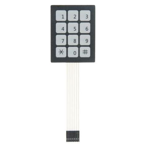 10 PCS 3*4 Matrix Array 12 Keys Membrane Switch Keypad– UNIQKART