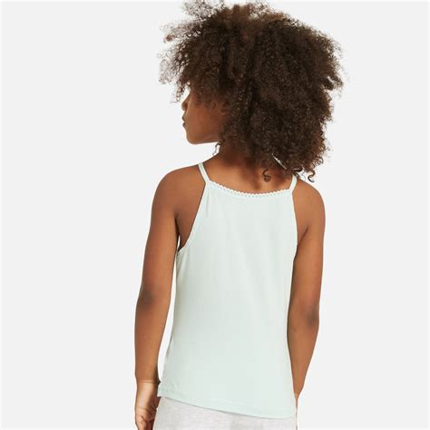 Buy Juniors Solid Camisole with Scallop Trim and Bow Detail - Set of 5 ...