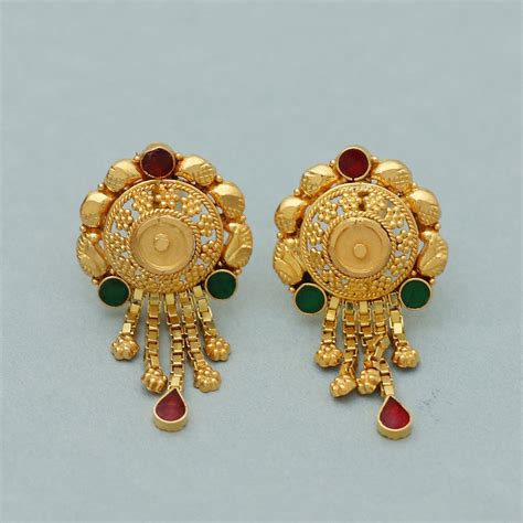 22k 18k Yellow Gold Earring By Morvi Jewels – Page 19 – morvijewels