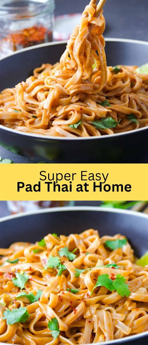 My Homemade Pad Thai Recipe | Recipe in 2025 | Noodle recipes easy ...