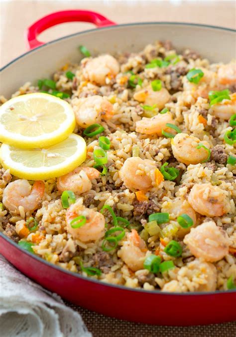 Easy Dirty Rice with Shrimp - Delicious Meets Healthy