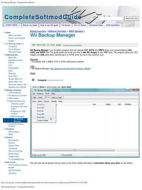 Image result for Wii Backup Manager Not Adding Files