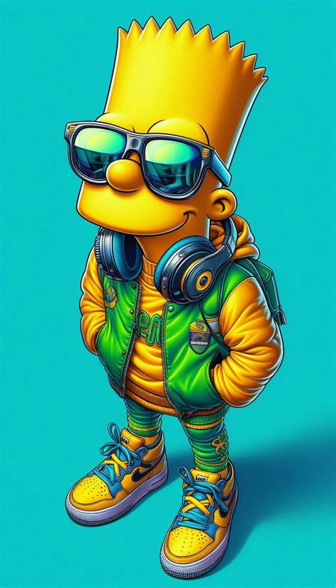 Bart Simpson Urban Cool (pop art) en 2025 | Imagenes de bart simpson ...