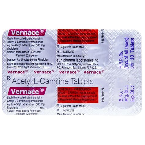 Vernace Tablet 10's Price, Uses, Side Effects, Composition - Apollo ...