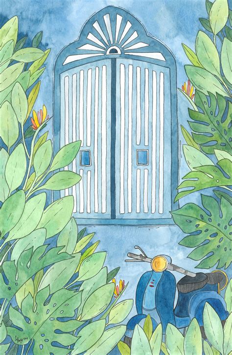 Vespa and Window – SaffronWiehlArt