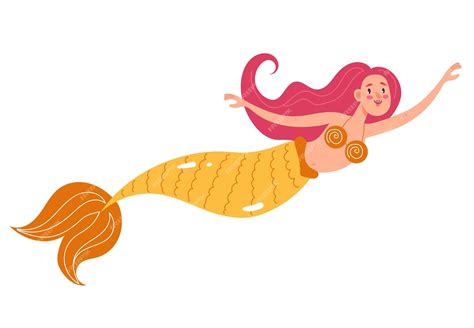 Premium Vector | Princess marine mermaid character underwater isolated ...