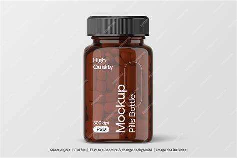 Premium PSD | Pharmacy bottle mockup