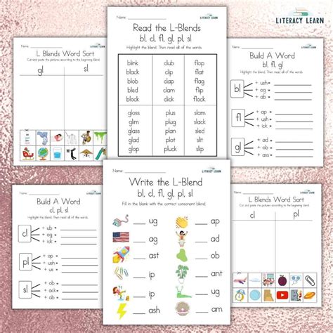 L Blend worksheets: Engaging Activities for Mastering Blends with 'L ...