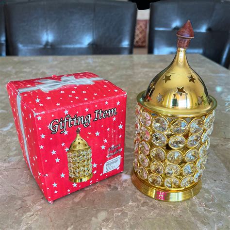 Crystal Diya Brass, Gift Item, Lighting Lamp, Diwali Diya, Deepam – Ashtok