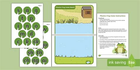 Phase 2 and 3 Phonics Frog Blending Game | Twinkl - Twinkl