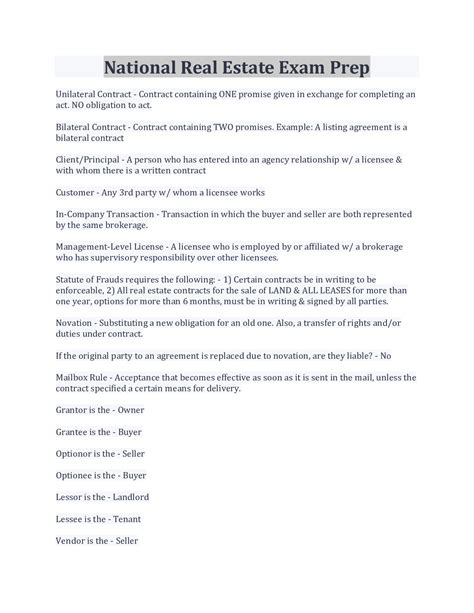 Real Estate Exam Prep National at Curtis Dolan blog