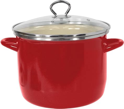 Amazon.com: EKCO EOS 8-Quart Speckled Stockpot with Glass Lid (Blue ...