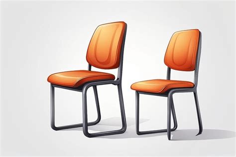 Chair isolated on white backgroundrealistic chair exhibition corporate ...