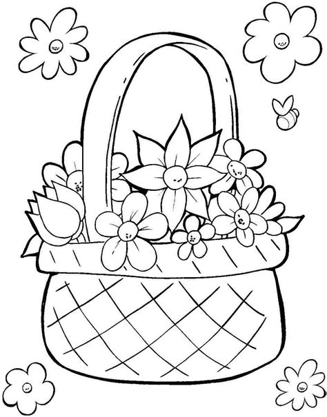 Easter Basket Printable Coloring Pages at GetColorings.com | Free ...