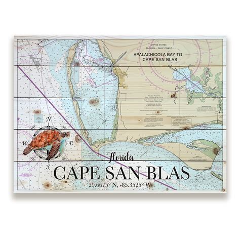 Map Cape San Blas Florida Southern Reflections Cape San Blas