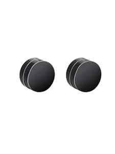 Buy Yellow Chimes Magnetic Closure Steel Stud Earrings for Men (Black ...
