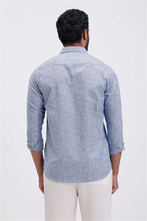 Jeta - Dusty Blue Casual Shirts For Men | Ariser – Uathayam