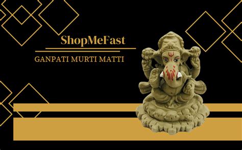 Buy SHOPMEFAST Eco Friendly Ganpati Murti Matti Biodegradable Ganesha ...