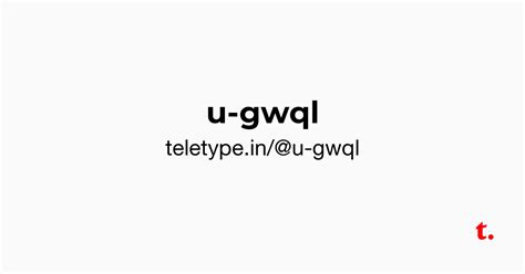 @u-gwql — Teletype