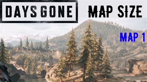 Days Gone - Walk Across the Map (Map 1) - How Big is the Map