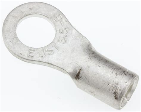 5.5-5 JST | JST, R Uninsulated Ring Terminal, 5mm Stud Size, 2.6mm² to ...