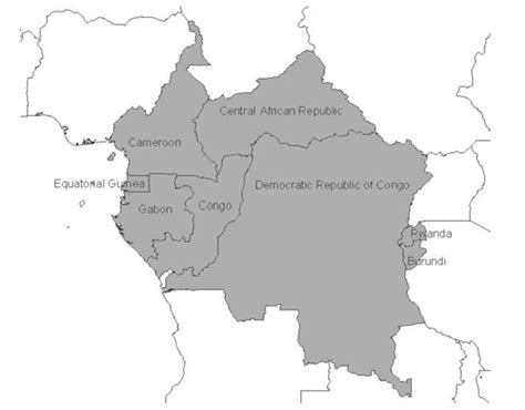 Map of Central African Republic - Travel Africa