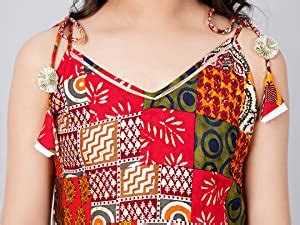 Buy Curly Tales Girls Ethnic Indo Western Rayon Top Foil Printed ...