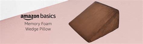 Amazon Basics Memory Foam Orthopedic Wedge Pillow |For Neck, Back ...