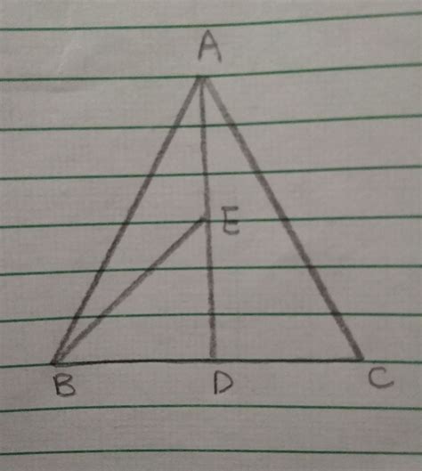 ABC is a triangle in which D is the midpoint of BC and E is the ...
