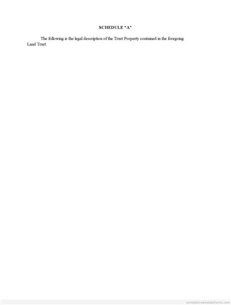 Florida Land Trust Agreement Template