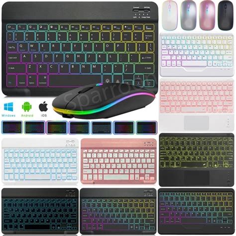 And Mouse Set | Rgb Backlit Wireless Keyboard