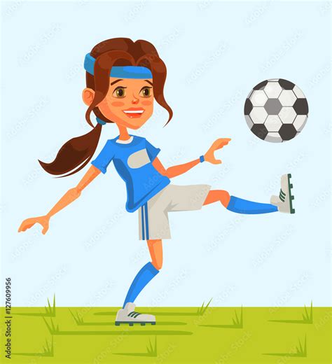 Girls Football Cartoon 的图像结果