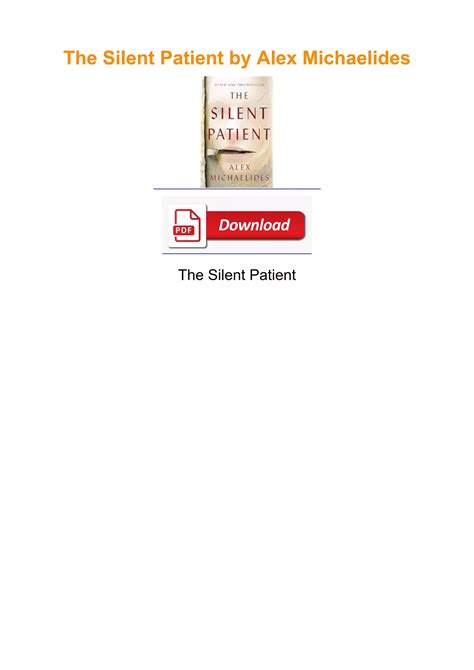 The Silent Patient Pdf