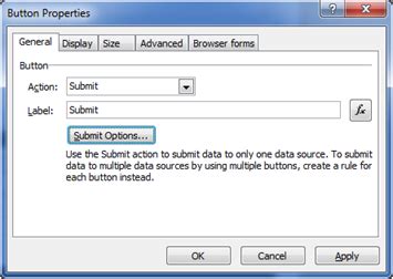 InfoPath Form Add Submit Button 的图像结果