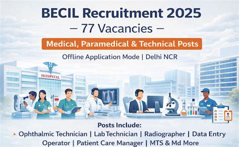 BECIL Recruitment 2025: Ophthalmic Technician, Lab Technician ...
