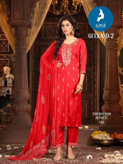 Kaya Gulkand 2 Kurti Bottom With Dupatta Collection: Textilecatalog