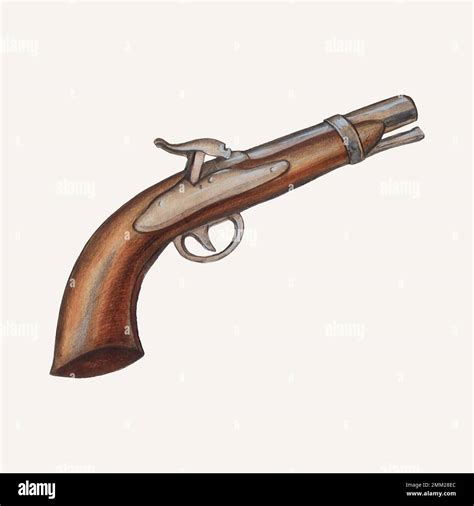 Vintage gun vector illustration, remixed from the artwork by Jay Katz ...