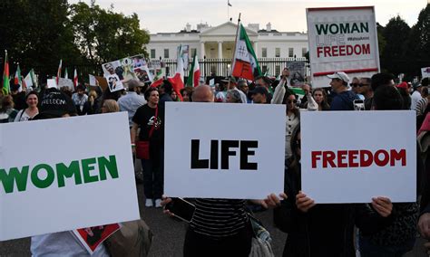 Thousands march in Washington to support protesters in Iran - World ...