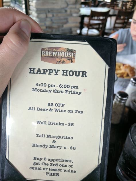 Carta del pub y bar Shell Beach Brew House, Pismo Beach