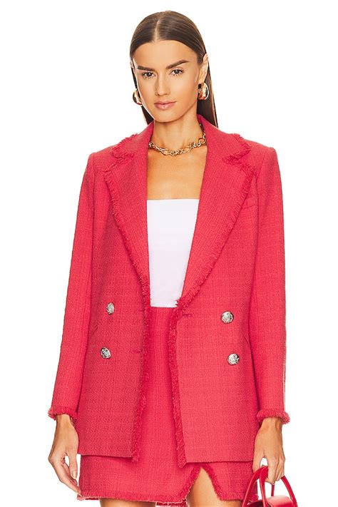 Veronica Beard Nayeli Dickey Jacket in Watermelon | REVOLVE