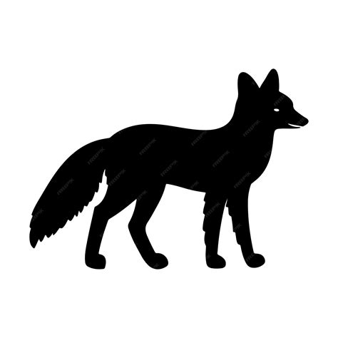Silueta de zorro | Vector Premium
