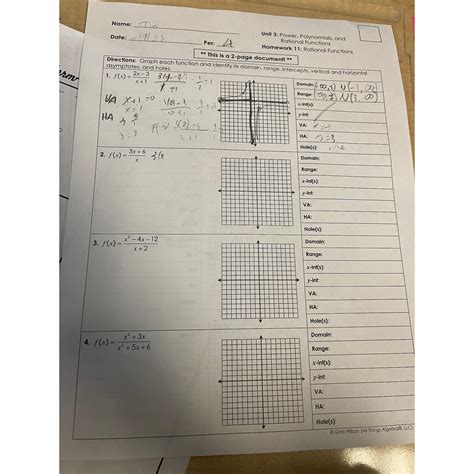 Solved Name:TinUnit 3: Power, Polynomials, andRational | Chegg.com