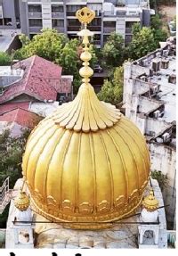 All five domes of Thaltej Gurudwara will be made golden using fiber ...