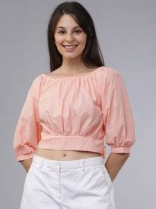 Tokyo Talkies Casual 3/4 Sleeve Solid Women Pink Top - Buy Tokyo ...