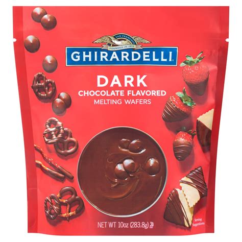 GHIRARDELLI Dark Chocolate Flavored Melting Wafers, 10 OZ Bag - Fairway