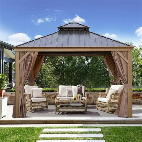 Morhome 12' X 12' Permanent Hardtop Gazebo Aluminum India | Ubuy