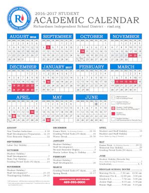 Risd Calender - Fill Online, Printable, Fillable, Blank | pdfFiller