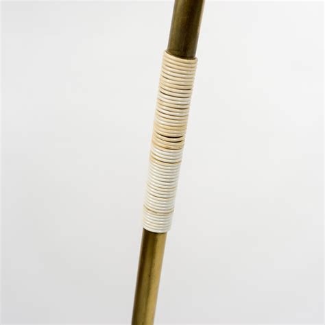 Vintage 1950s Mid-Century Rupert Nikoll Brass Floor Lamp Pleated Shade ...