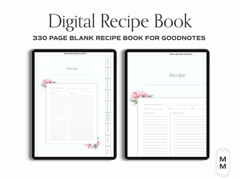 Goodnotes Recipe Template